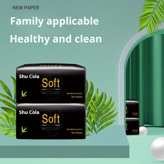 Eco-Friendly Bamboo Pulp Base Paper 10-40 Packs Household Use Colored Napkins Toilet Paper Handmade Facial Tissue Paper