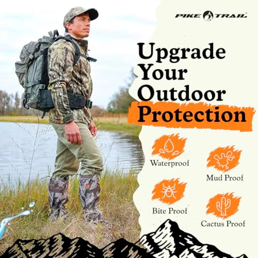 Adjustable Leg Gaiters - Lightweight, Waterproof - Leg Guards for Men and Women - Hiking Essentials Ideal for Hunting, Trekking