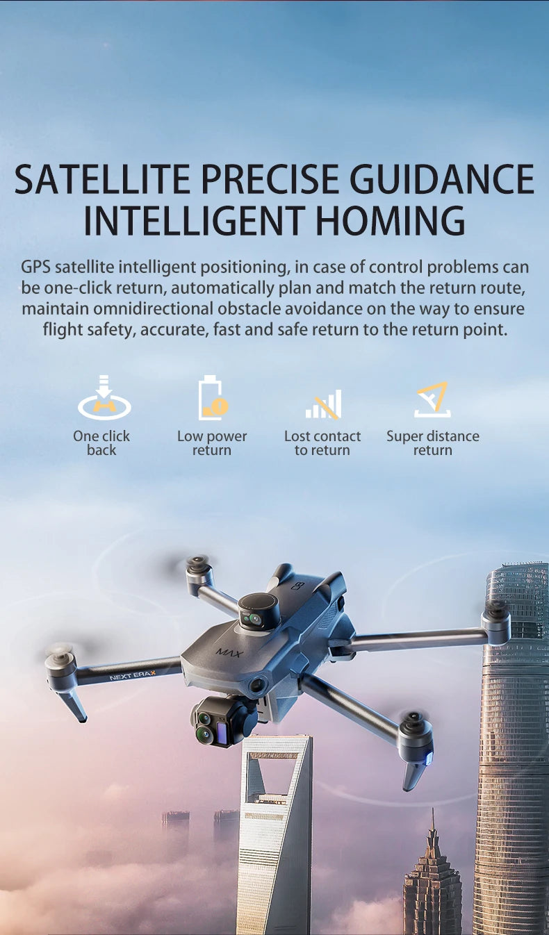 2026 P7 MAX RC GPS Mini Drone 4K 3-Axis Professional Brushless Drone 3-axis Gimbal Digital Transmission Drone With Obstacle Avoidance RC Toy Gifts
