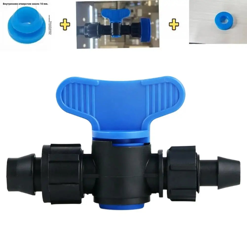 Double-Lock Bypass Valve for PET Bottles Universal Portable Camping Faucet Nozzle Water Dispenser for Picnic Hiking Hookah