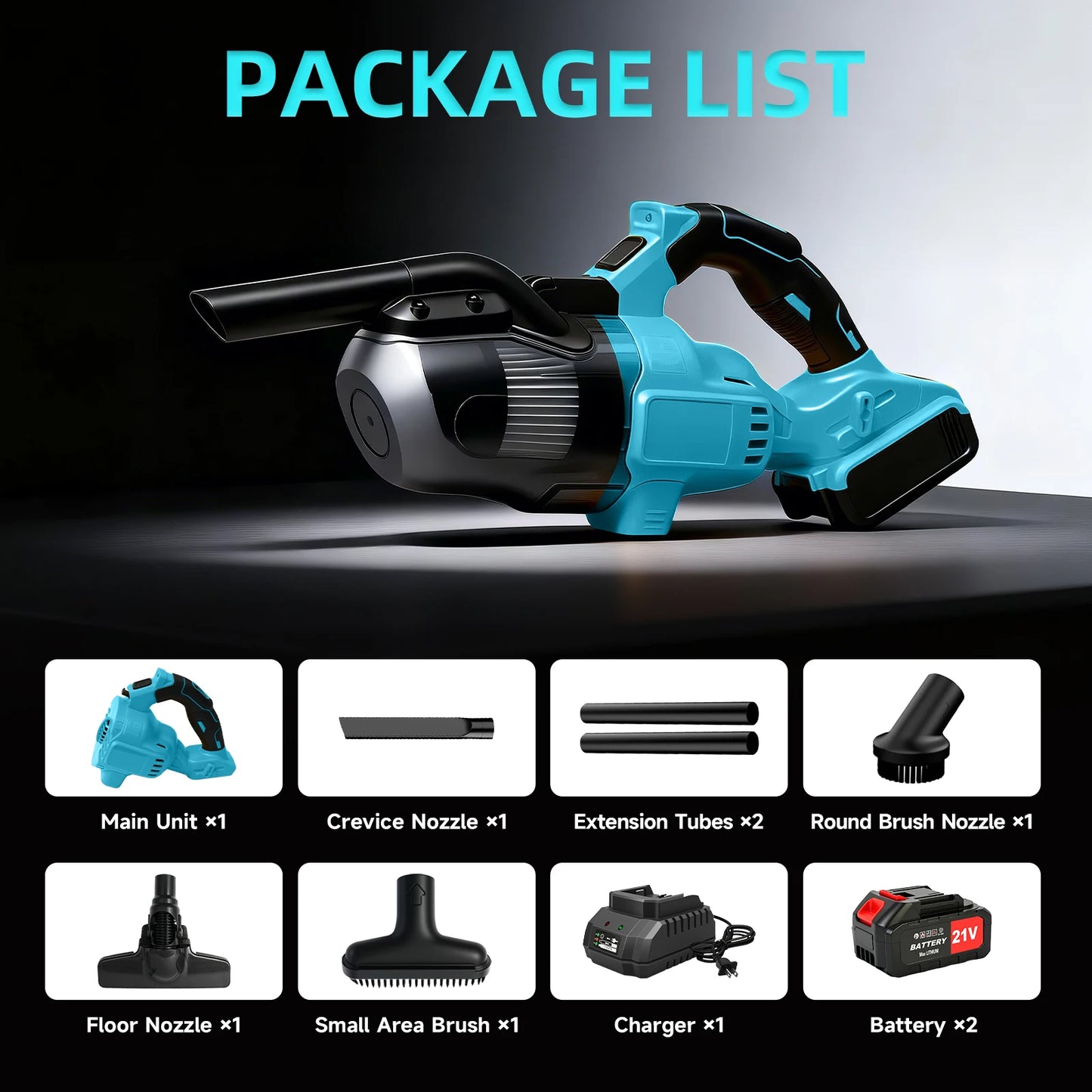 Vacuum Cleaner Cordless Handheld 20V Electric Vacuum Designed 500W Car Cleaning Hard Floor Household Appliance Carpets Household
