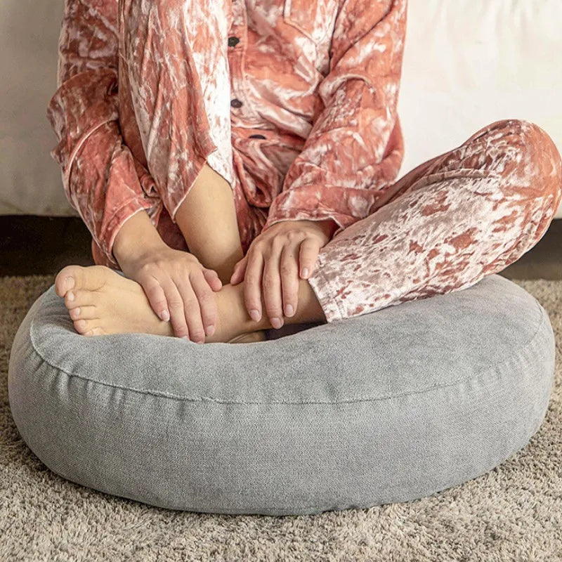 Floor Seat Pillow Solid Color Suitable for Meditation Yoga Round Seat Pads Mat Pouf Sofa Chair Bed Car Seat Pillows Cushions