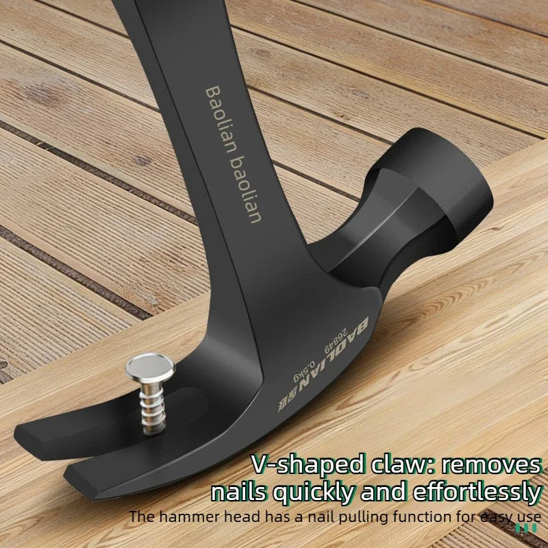 Multifunctional Claw Hammer Ramshorn Nail Hammer Engineering Handle Lightweight Portable Carpentry Window Breaking Hand Tools