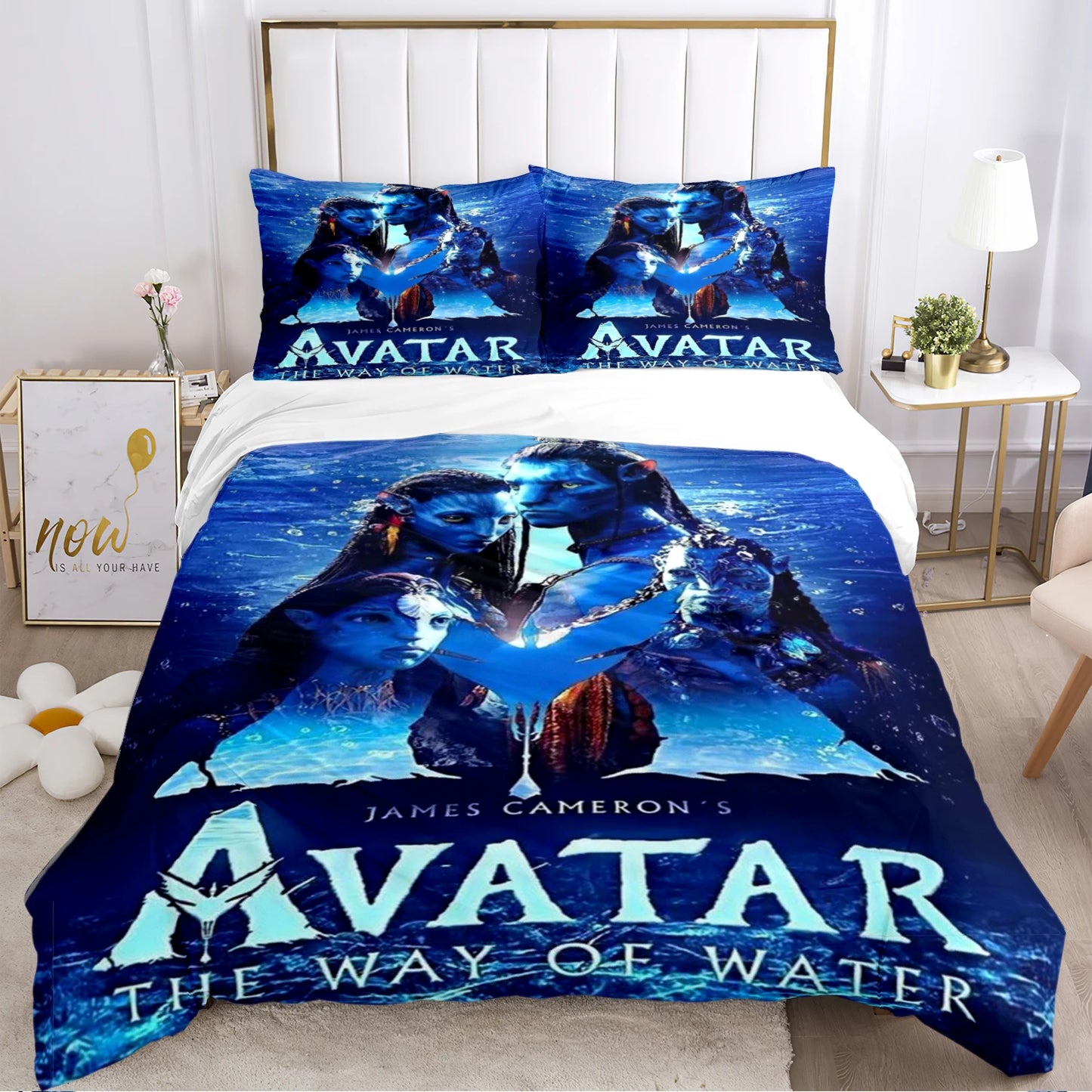 A-Avatar Movie Pattern All Season Duvet Cover Bedding Comforter sets Soft Quilt Cover and Pillowcases Single/Double/Queen/King