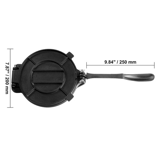 Heavy Duty Cast Iron Tortilla Press for Flour Tortillas