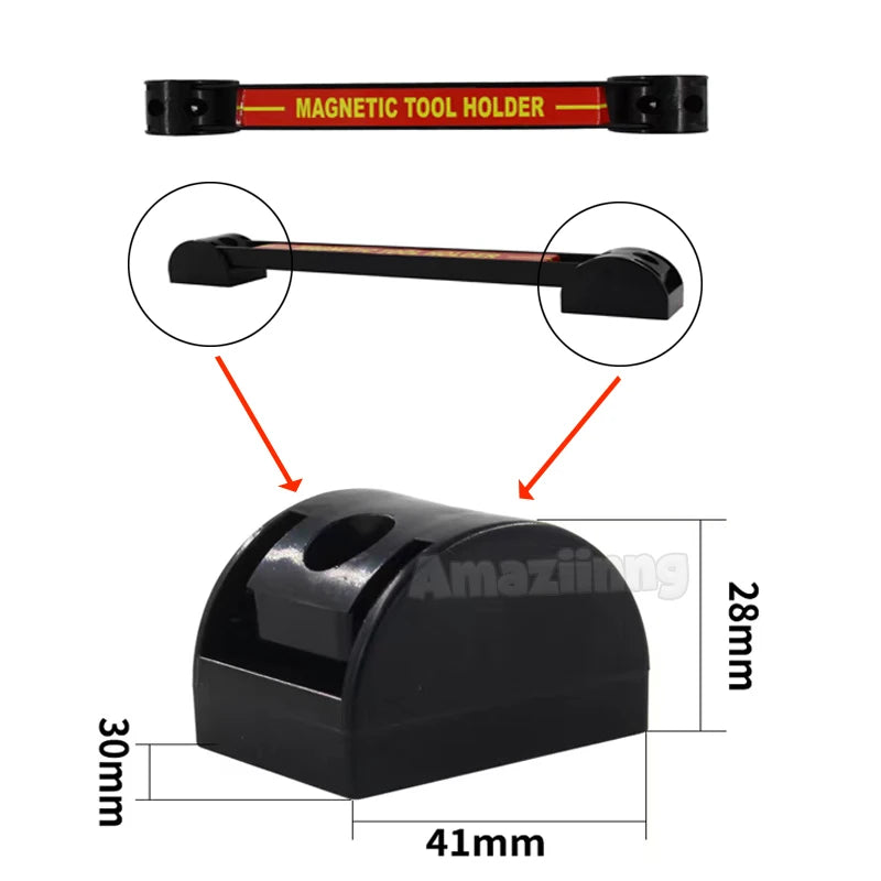 Magnetic Tool Bar Wall Mount Organizer For Wrenches