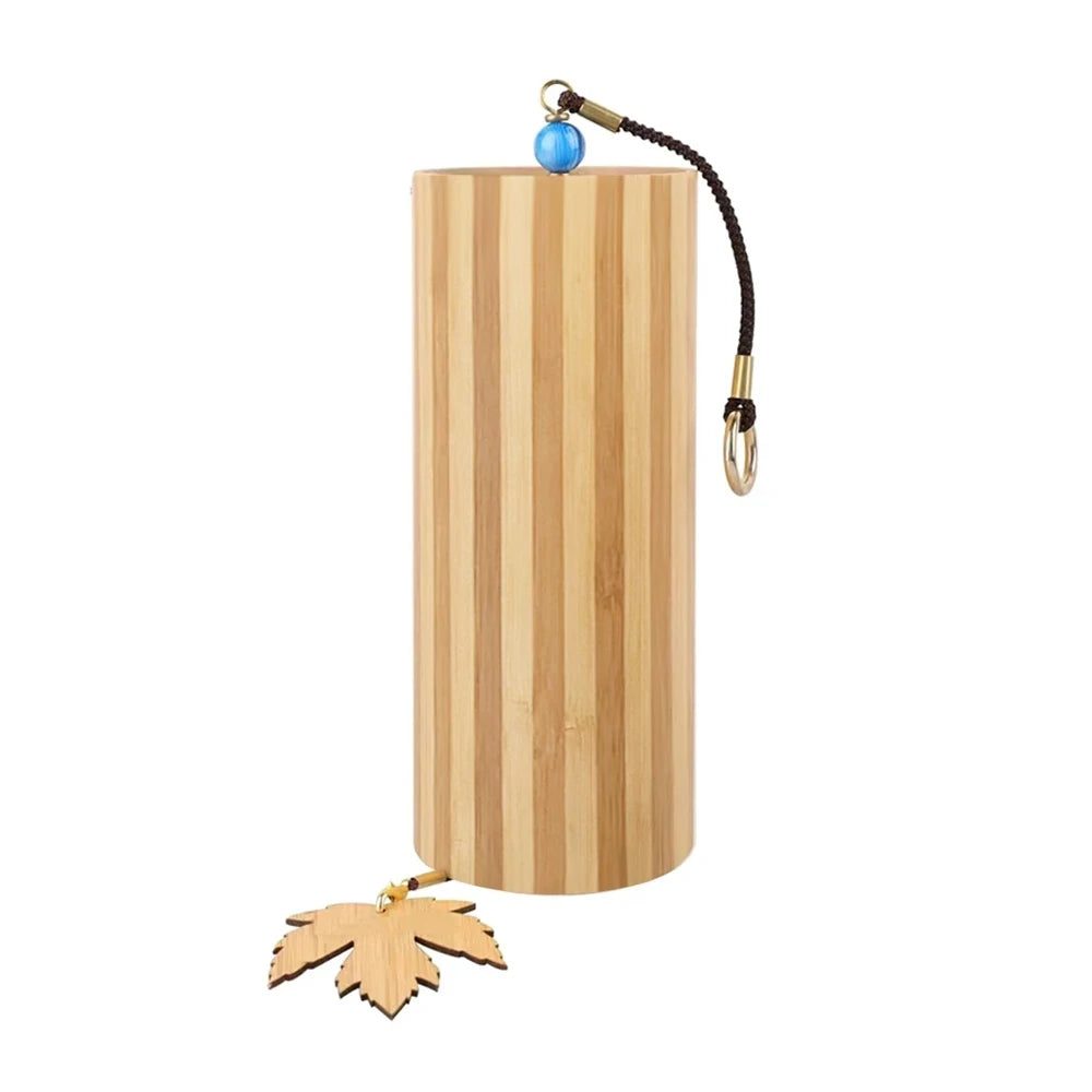 Elegant bamboo wind chimes, with musical notes and chord bells, Japanese-style bells, deep tones