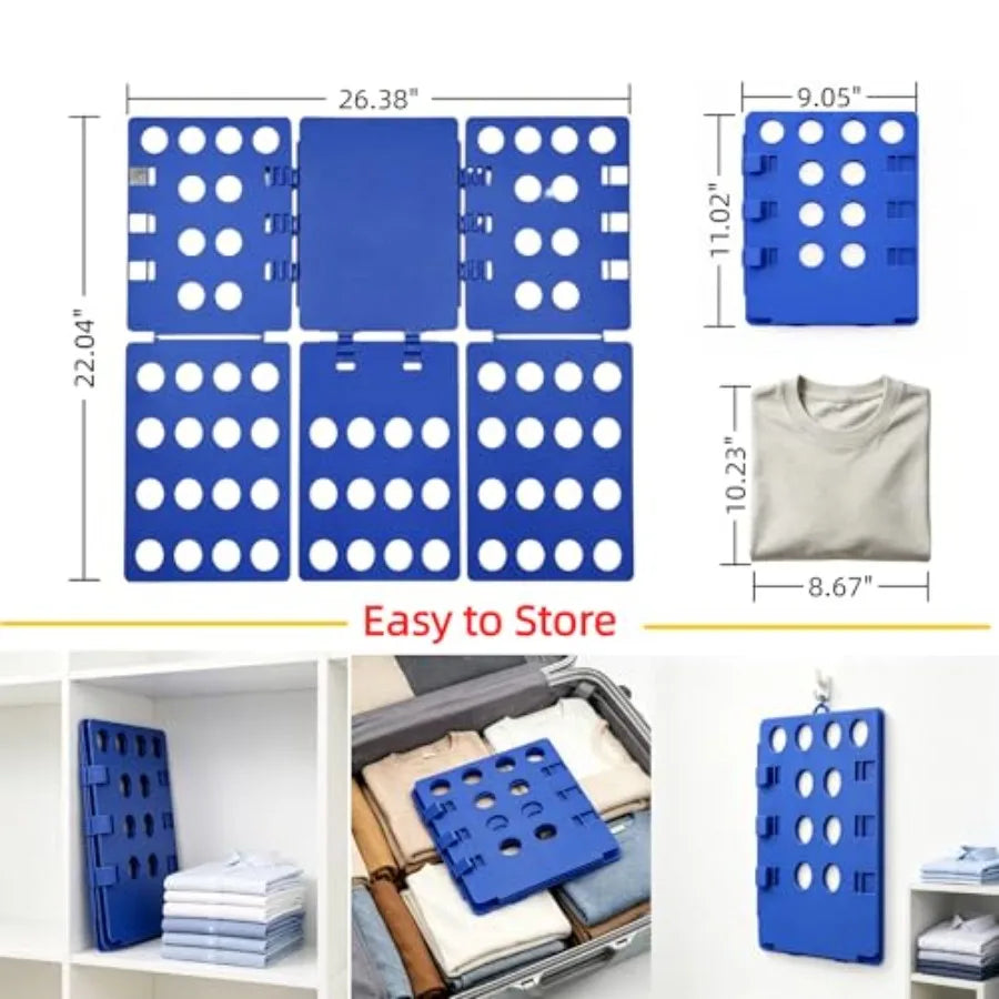 T-Shirt Folder Board for Adults, Shirt Folding Plate with Fast and Convenient Design, Foldable Clothes Organizer for Home Stora