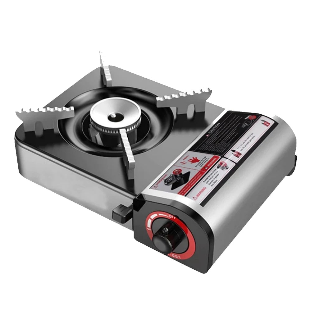 Single-Burner Butane Stove Adjustable Cassette Stove Windproof Cassette Furnace for Indoor & Outdoor Cooking