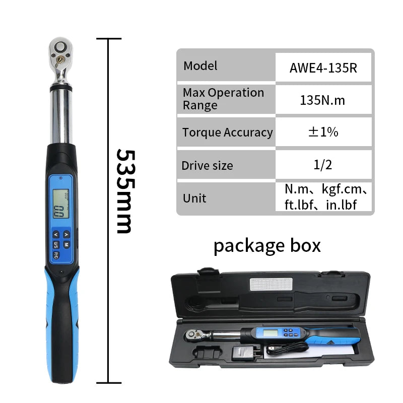 Shahe Digital Torque Wrench With LED Buzzer For Automotive