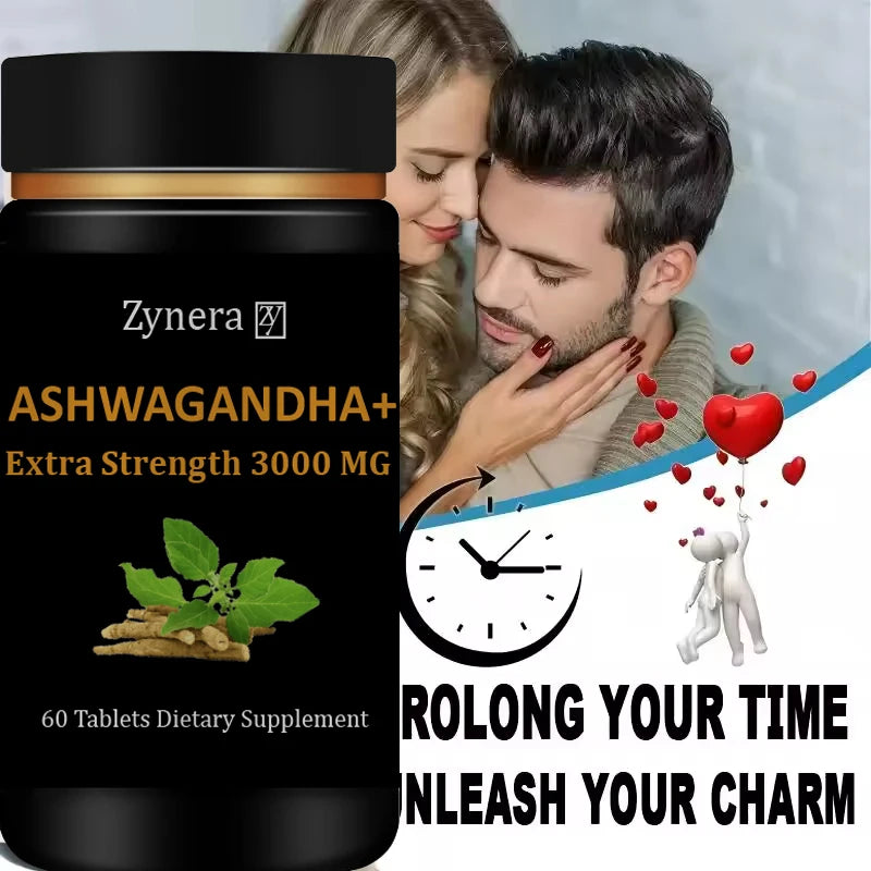 Male Enhancing Supplement with Ashwagandha 3000mg,  Men's Strength Performance Pills,Stamina & Energy Capsules