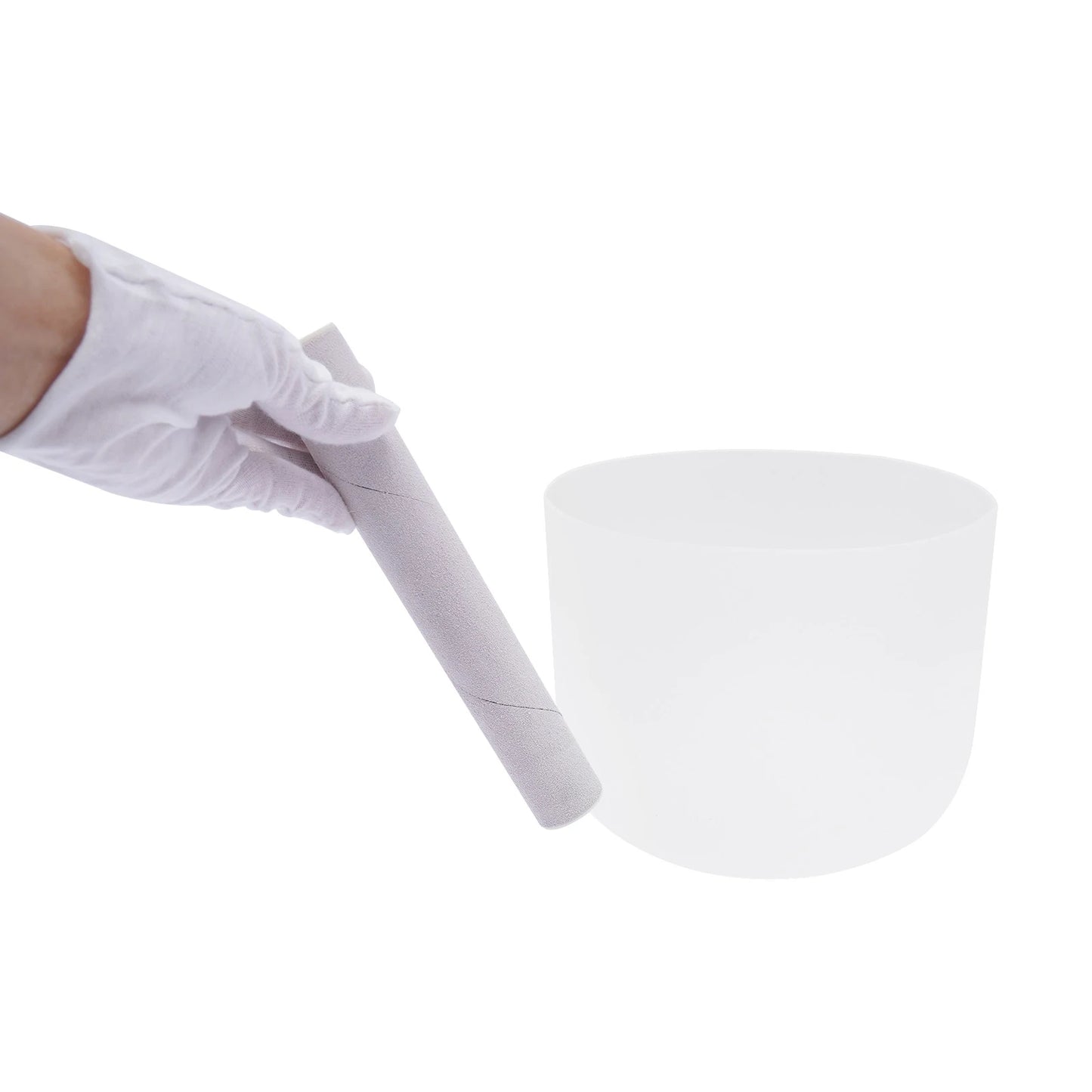 Quartz Singing Bowl for Sound Healing, 432Hz Meditation Bowl with Pure Tone for Chakra Balancing, Yoga & Stress Relief