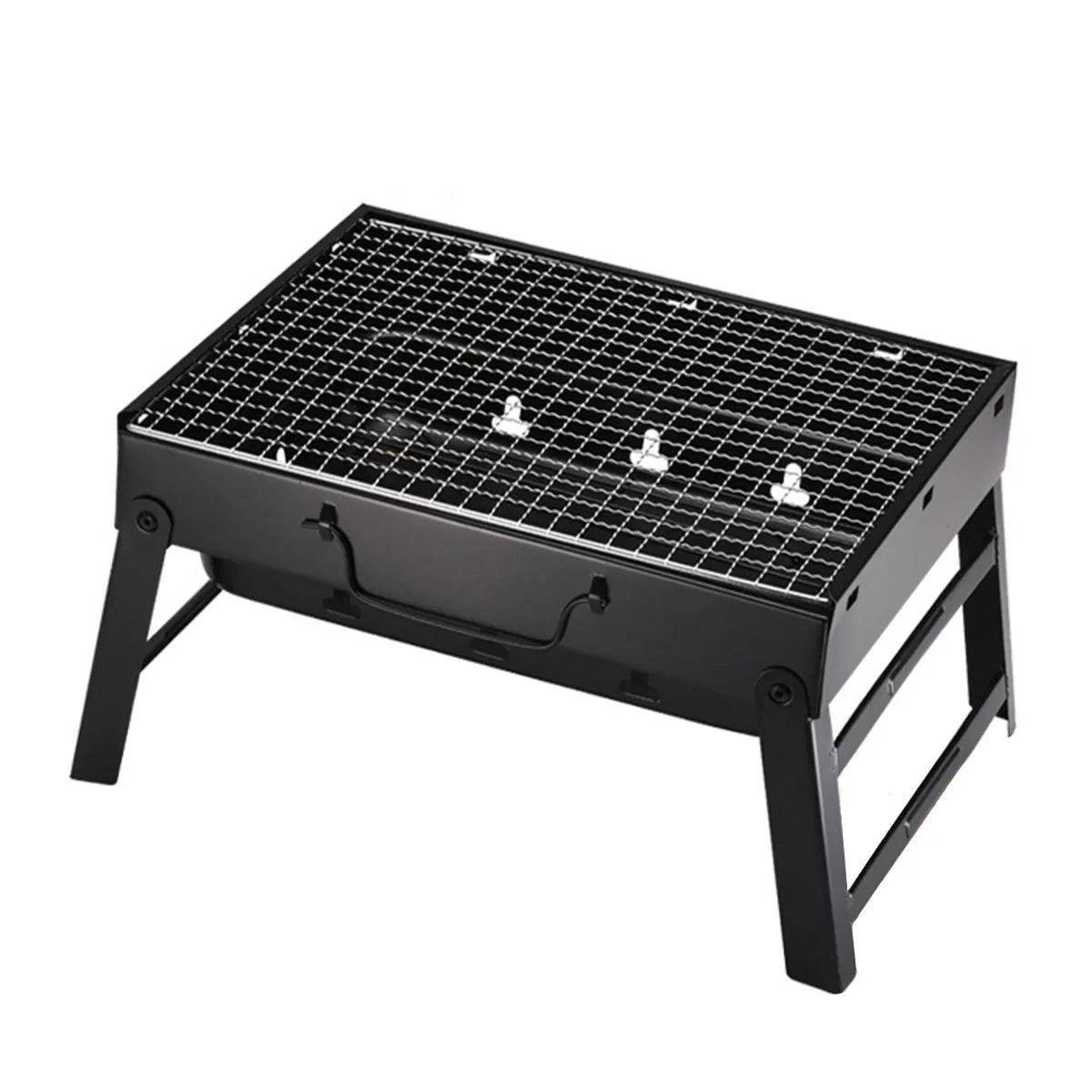 Portable Charcoal Grill Kit Stainless Steel Outdoor BBQ