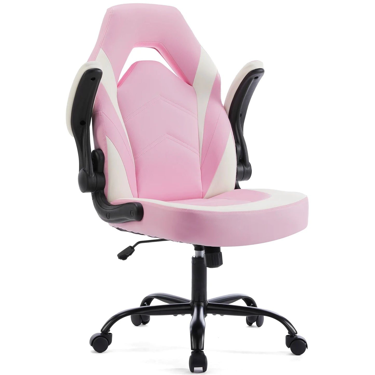 Ergonomic Gaming Office Chair With Adjustable PU Leather Armrests