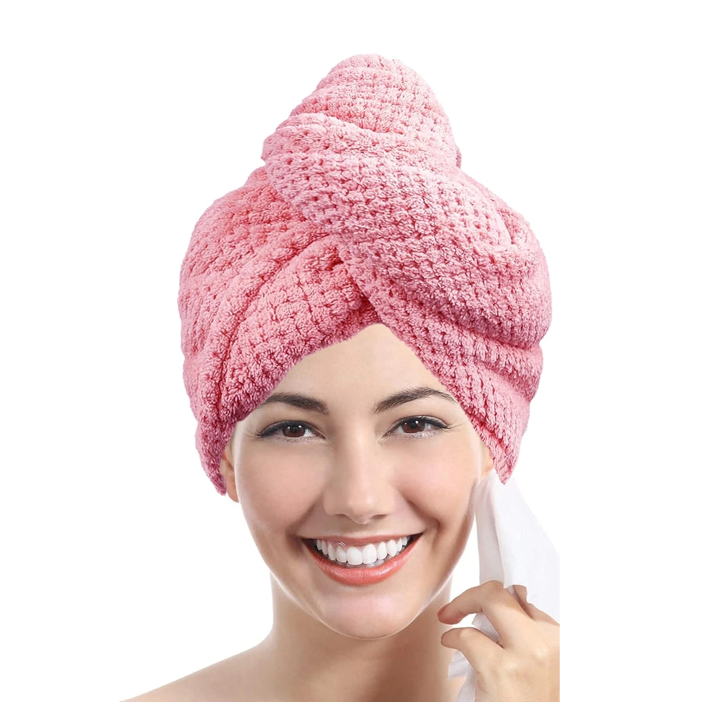 Absorbent Hair Towel Cap for Quick Drying and Styling