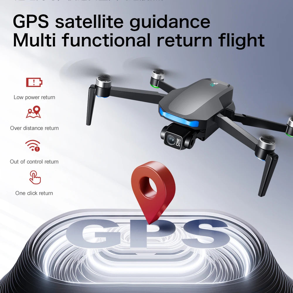 S-X1 MAX GPS Drone Professional 4K Camera 3-axis Gimbal Aerial FPV Brushless Security Drone with Large Screen Control Quadcopter