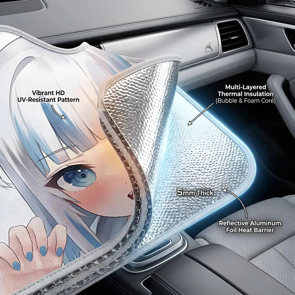 Sun Visor Universal Car Windshield Sun Shade Full Coverage Heat UV Block Interior Anti Aging Tool Box D-Dewalts Banner