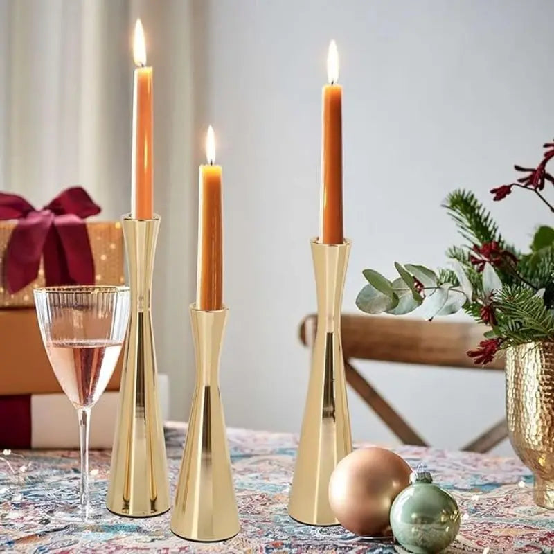 Elegant Metal Candle Holder Stand For Home Centerpiece Decor