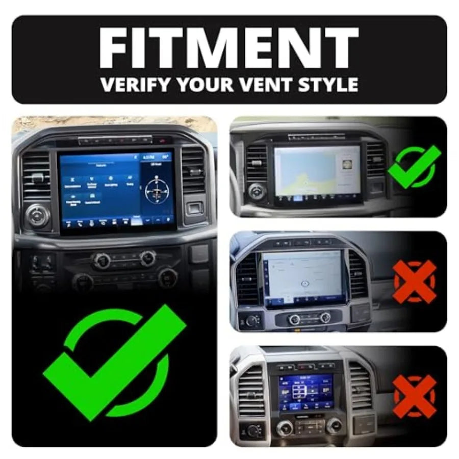 Link Vent Mount Magnetic Wireless Charging Phone Holder - Compatible with MagSafe '21-'25 Ford F150 and Raptor '23-'25 Ford Sup
