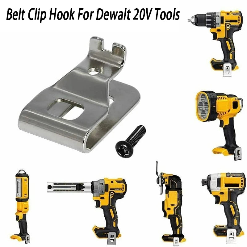6PCS Belt Clip Hook for Dewalt 20V Drill Driver N268241 N169778 N086039 DCD980 DCD985 Power Tools Accessories