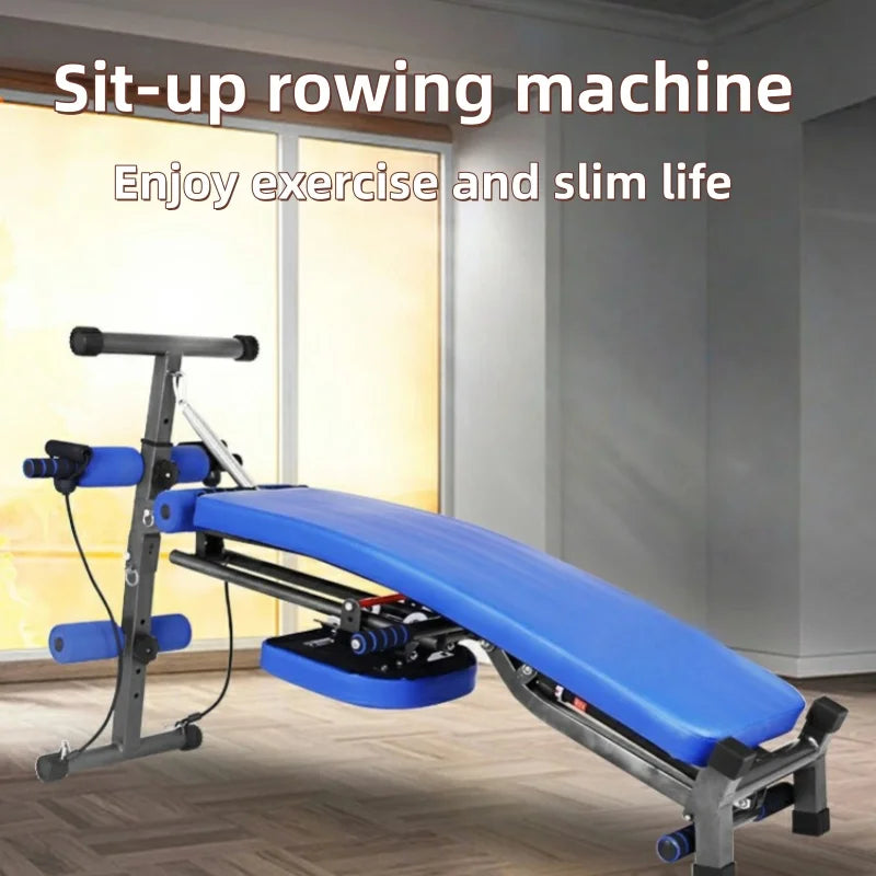 Rowing machine foldable sit-up board abdominal exercise machine multi-functional fitness equipment