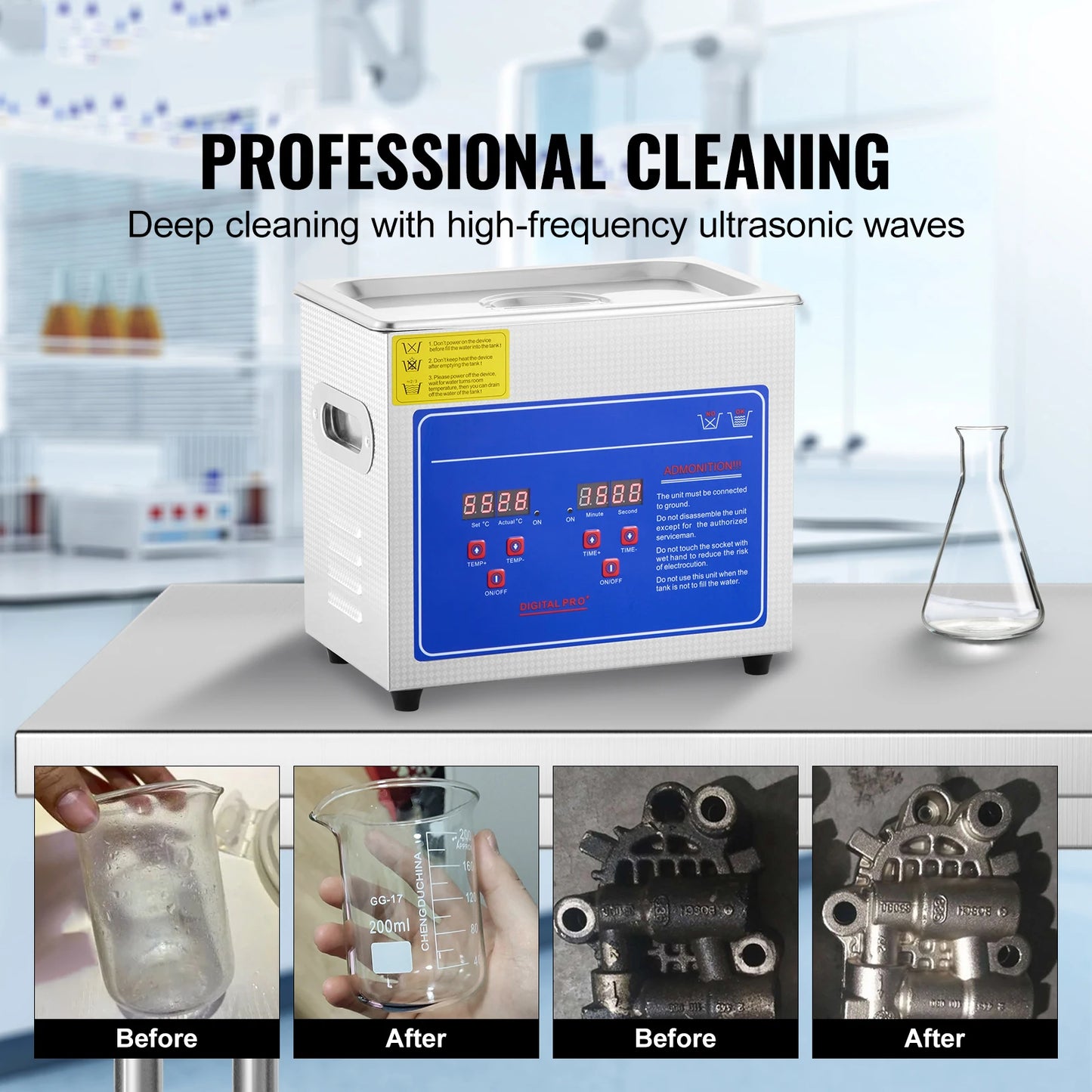SucceBuy 1.3L 2L 3L 6L 10L 15L 22L 30L Ultrasonic Cleaner Lave-Dishes Portable Heated Washing Machine Ultrasound Home Appliances