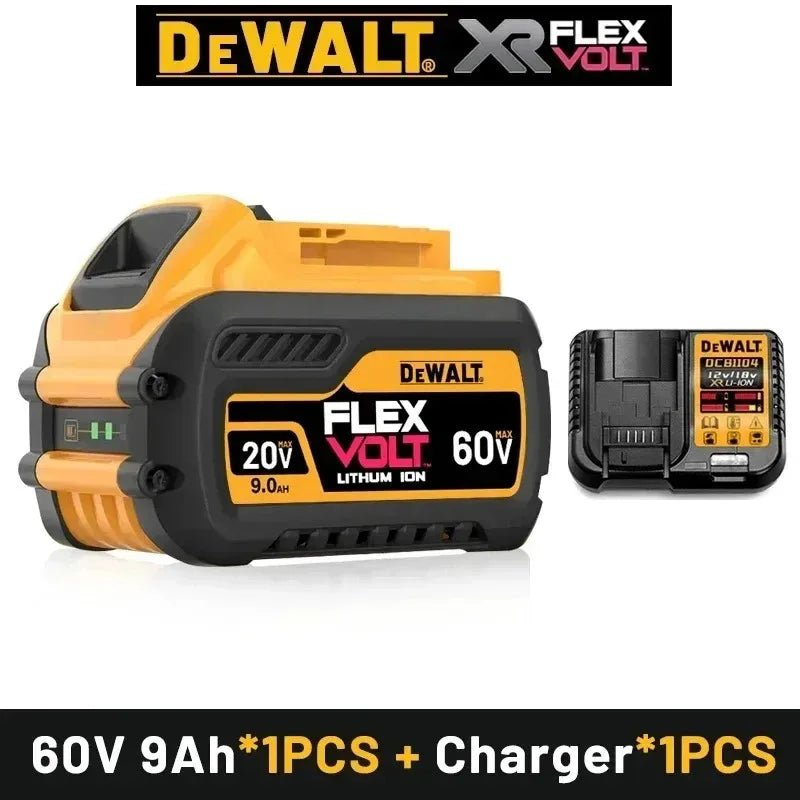 DeWALT 100% Original Battery 20V/60V 9000mAh MAX FlexVolt for DCB200 DCB205 DCB206 DCB209 DCB182 Power Tool Battery Air Transpor