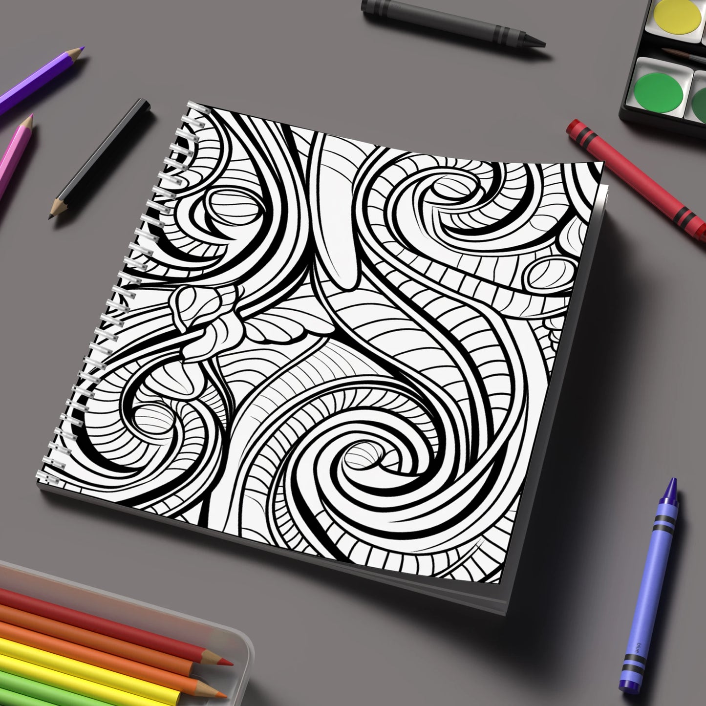 Mindfulness Pattern Coloring Book for Adults, Stress Relief Drawing Pages, Birthday Gift & Back to School Art Supplies