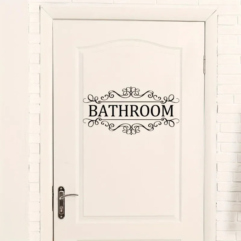 Waterproof Bathroom Wall Sticker PVC Home Art Room Decor Wall Door Stickers Bathroom Decoration Decal Home Supplies