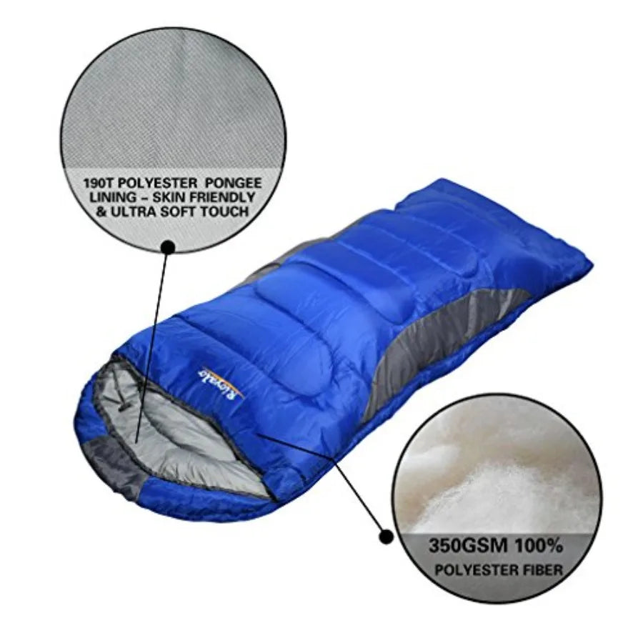 0 Degree Winter Sleeping Bags for Adults Camping 450GSM - Temp Range (5F 32F) Portable Waterproof Compression Sack- Camping Sle