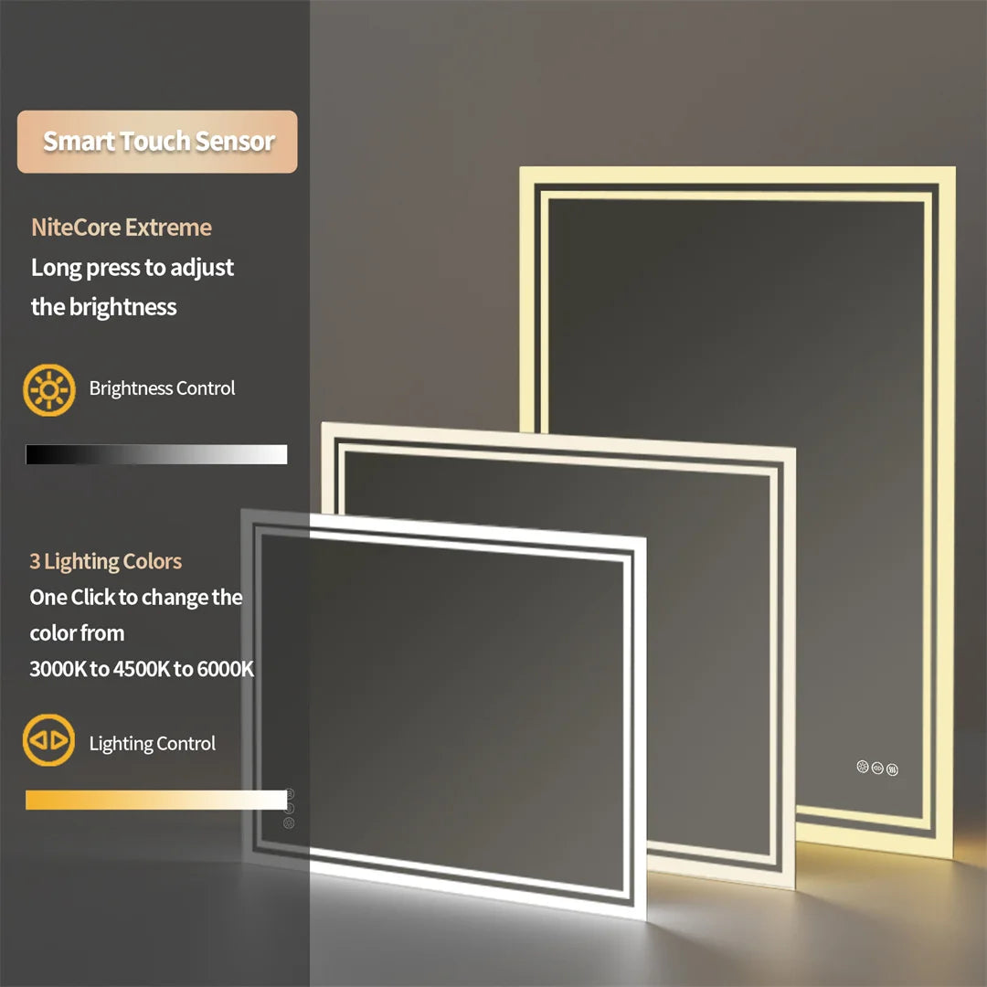 LUVODI Illuminate LED Backlight Bathroom Mirror Frameless