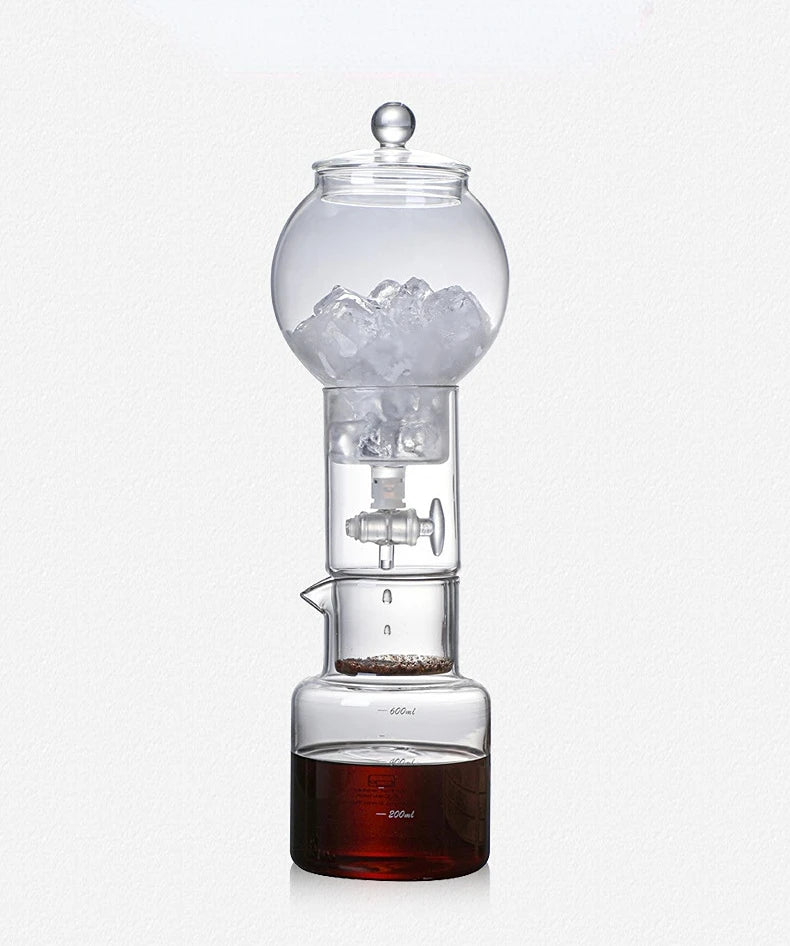 Cold Brew Coffee Pot Set With Filter Glass Dripper