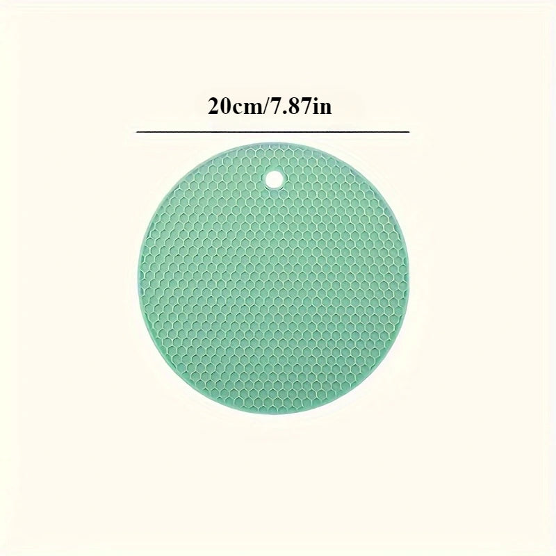 3 Pack Silicone Trivet Pot Mats - Heat Resistant Pot Holders for Hot Pans Pots Table Countertop Spoon Rest Coaster