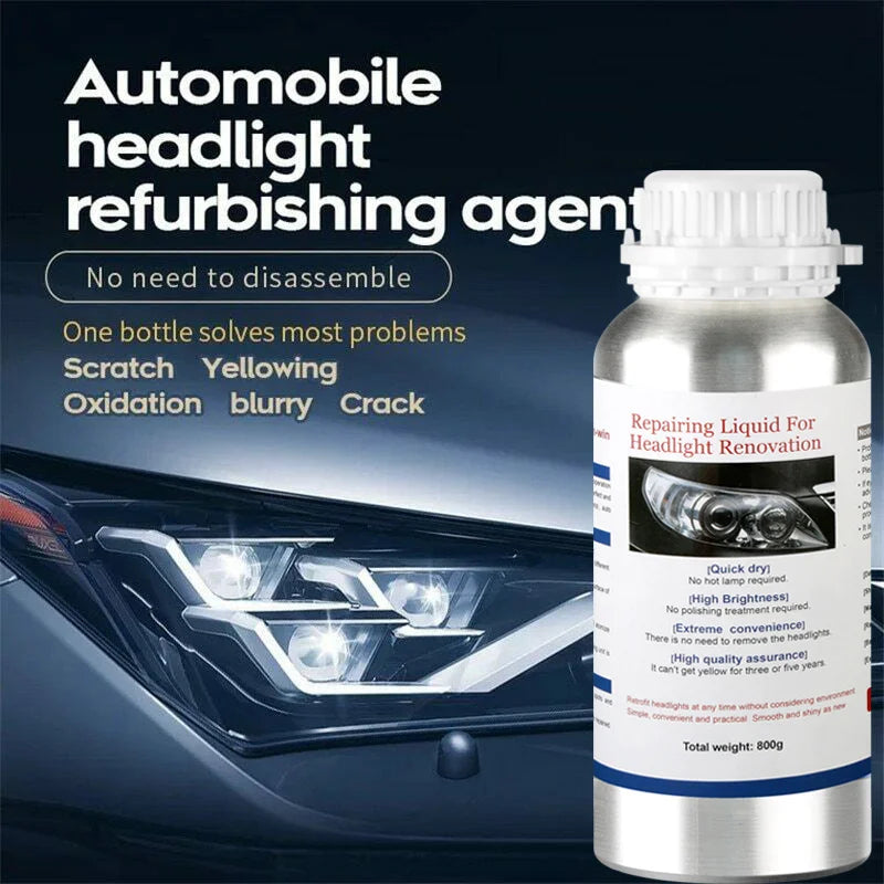 Car headlight polishing liquid polymer Car headlight chemicals polish restoration fluid 800ML evaporator lamps regeneration