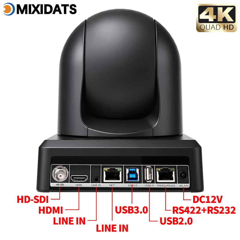 4K NDI PTZ Camera 1-10pcs 20X Zoom Video Conference Camera for Church Business Meeting Optional 1 Controller Keyboard Kit