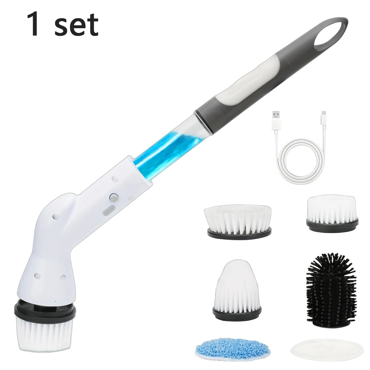 Cordless Spin Scrubber Rechargeable Multi Surface Cleaner Bathroom