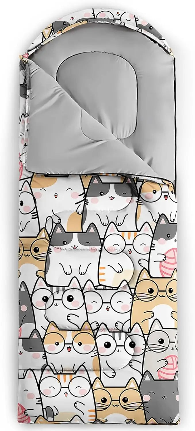Camping Sleeping Bags for Adults Kids, 3 Season Lightweight Waterproof Sleeping Bag for Outdoor Travel Hiking Camping Gear