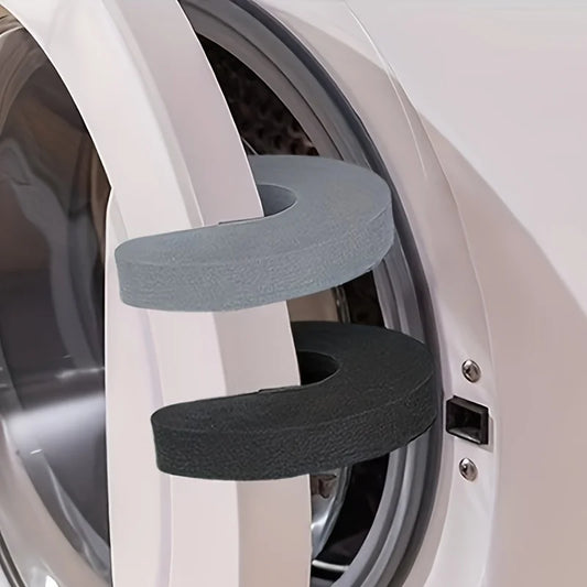 2pcs Soft-Touch Anti-Pinch Washing Machine Ventilation Bracket Set | Plastic Door Stopper, No Battery Required