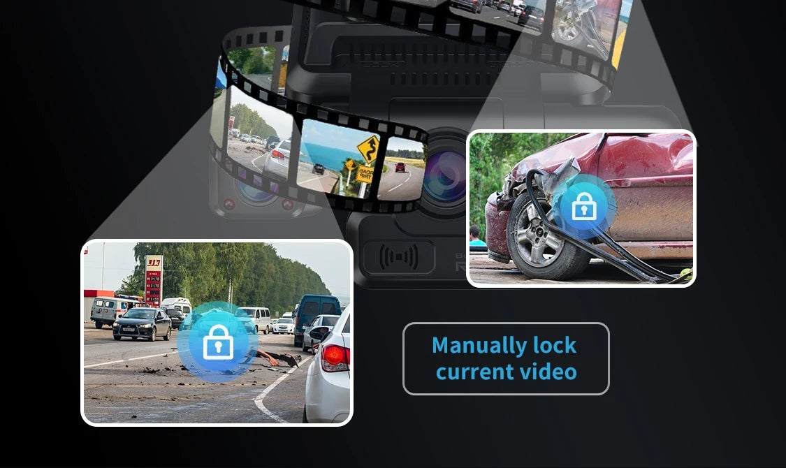 XUOIB 4CH GPS Dash Cam I9pro-wb Front 4K/2K+3*1080P for Car 360 DVR Camera 24H Parking Mode WiFi Video Recorder IR Night Vision