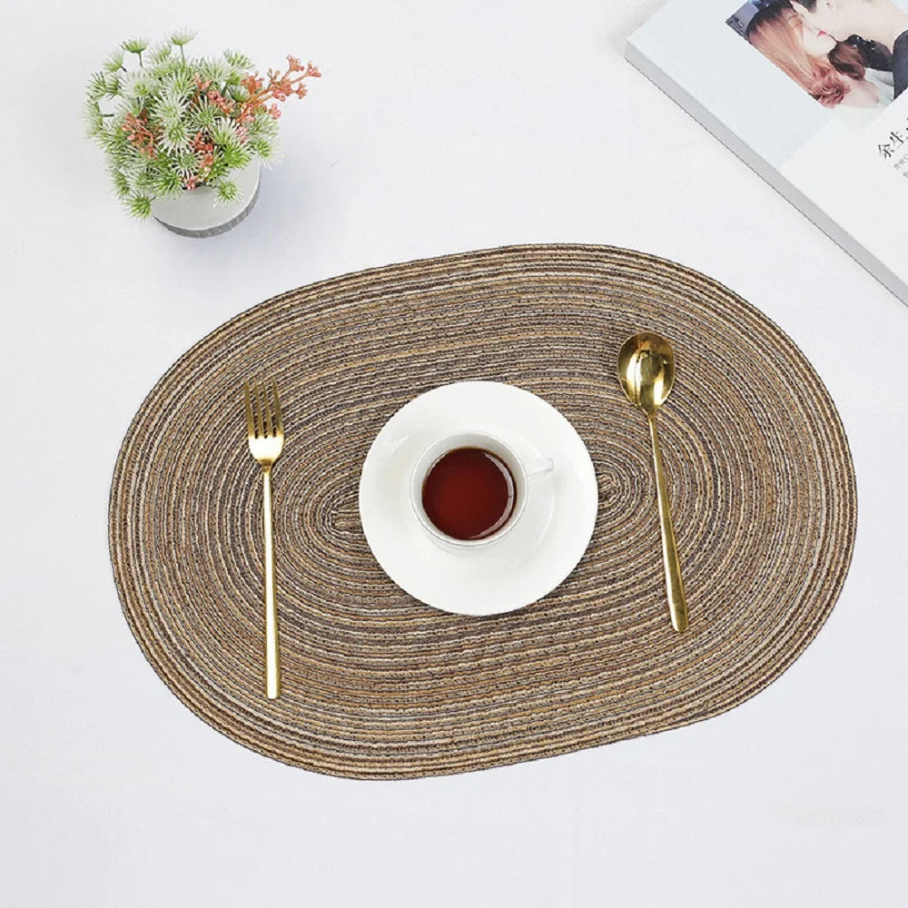 Eco Friendly Braided Placemats For Stylish Dining Tables