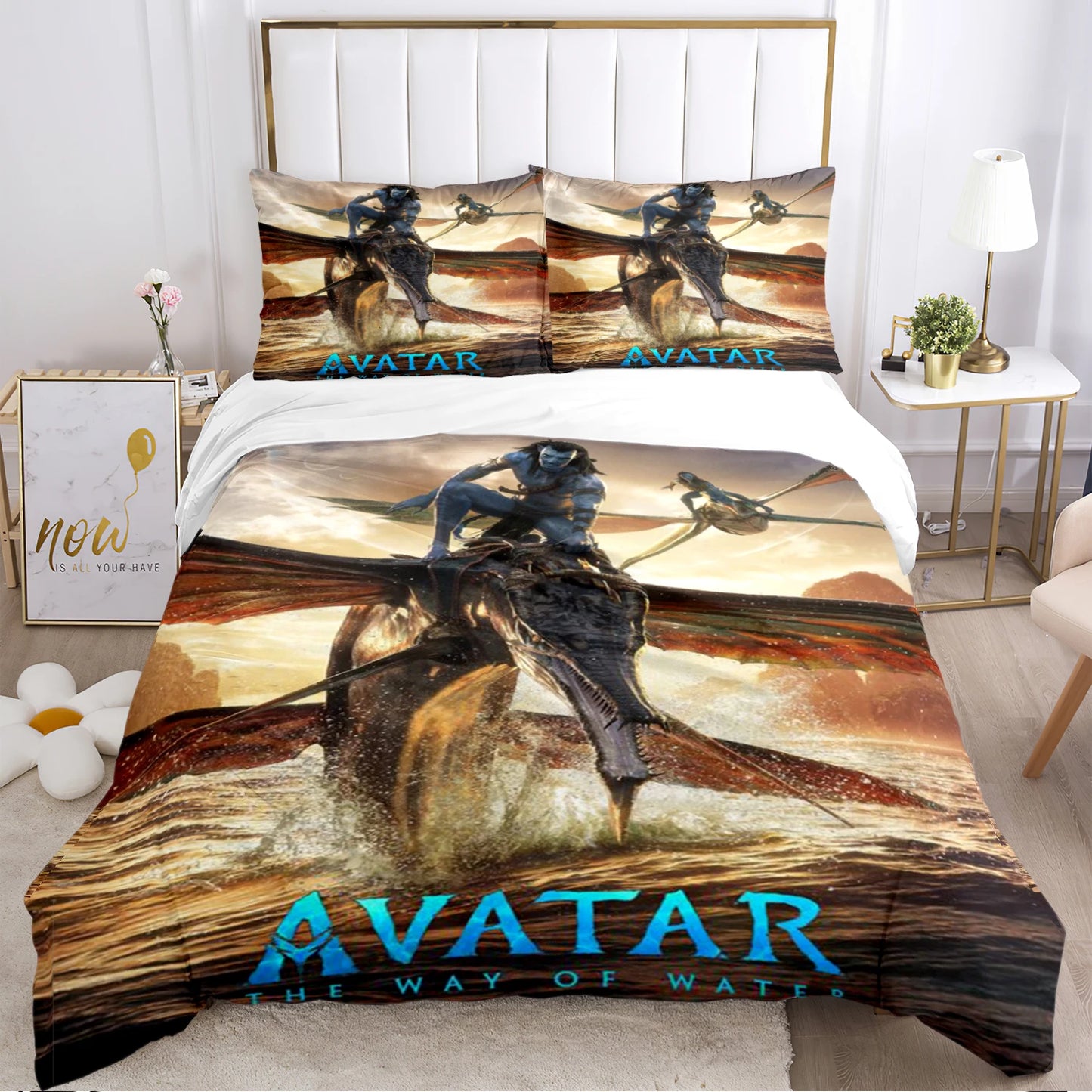 A-Avatar Movie Pattern All Season Duvet Cover Bedding Comforter sets Soft Quilt Cover and Pillowcases Single/Double/Queen/King