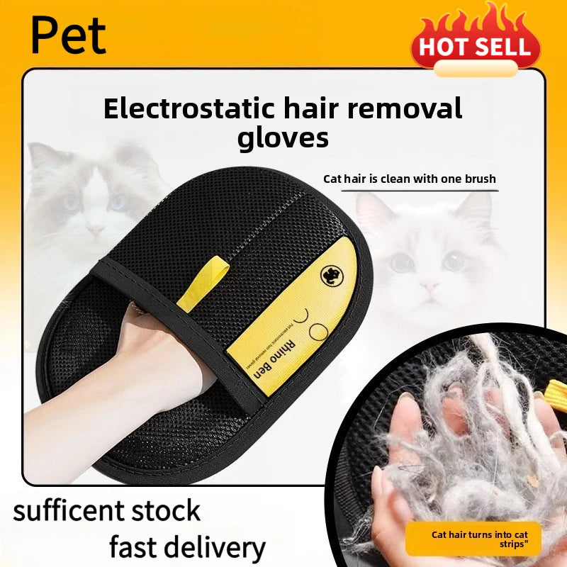 Comprehensive Pet Hair Removal Kit With Sticky Roller Gloves