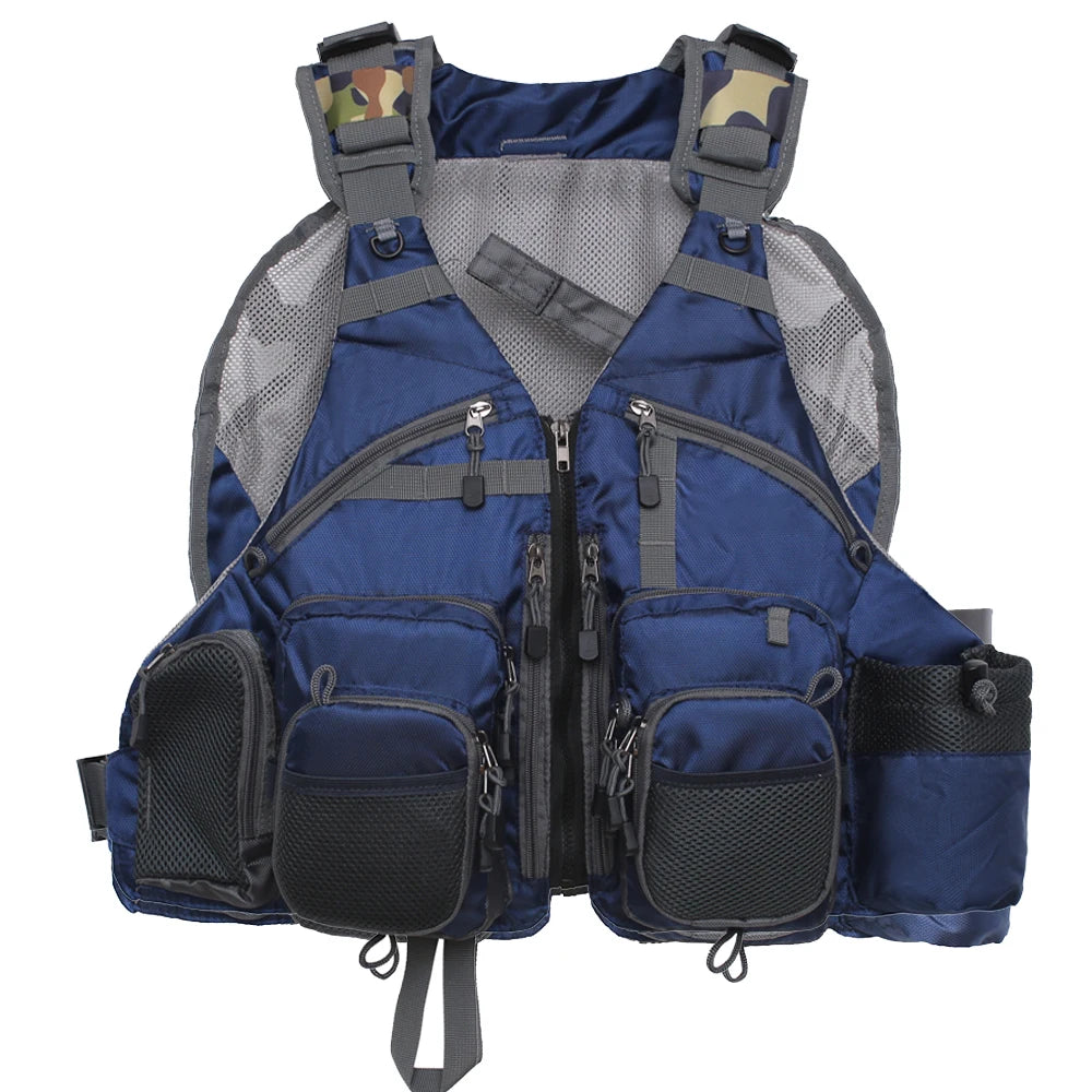 Fly Fishing Vest for Men Women, Comfortable Adjustable Fishing Vest with Multi-Pockets