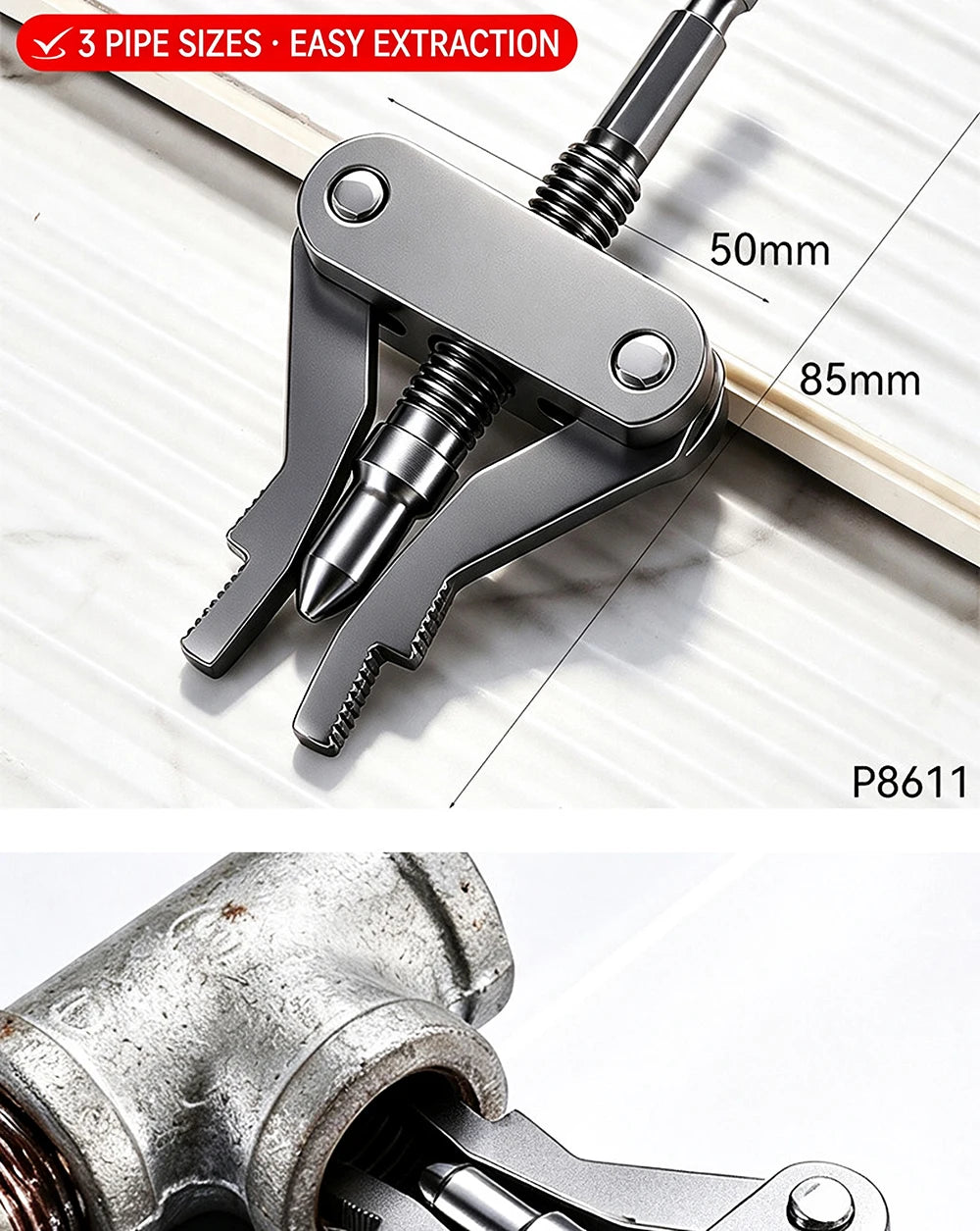 Universal Broken Pipe Extractor Faucet Valve Stuck Insert Remover Hex Shank Drill Powered Plumbing Repair Tool Heavy Duty Kit