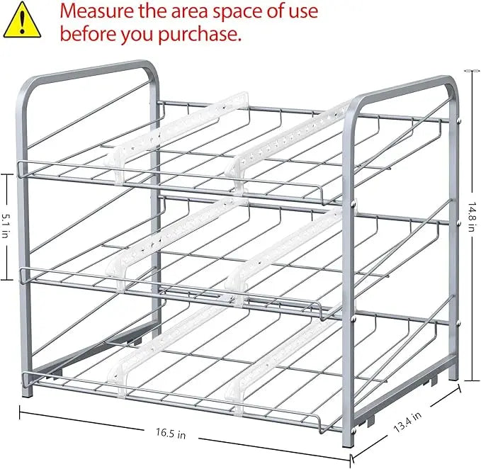 Stackable 2Piece Can Dispenser in the Pantry Small Space Storage Rack Holds Up to 36 Cans