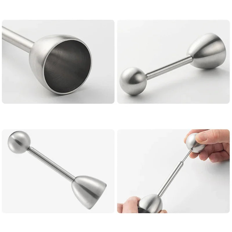Premium Stainless Steel Egg Topper And Cutter Tool