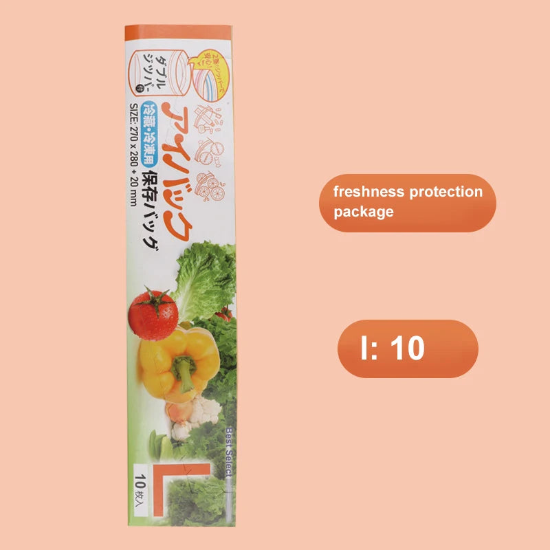 Zipper Fresh Keeping Bags For Food Storage And Freezer