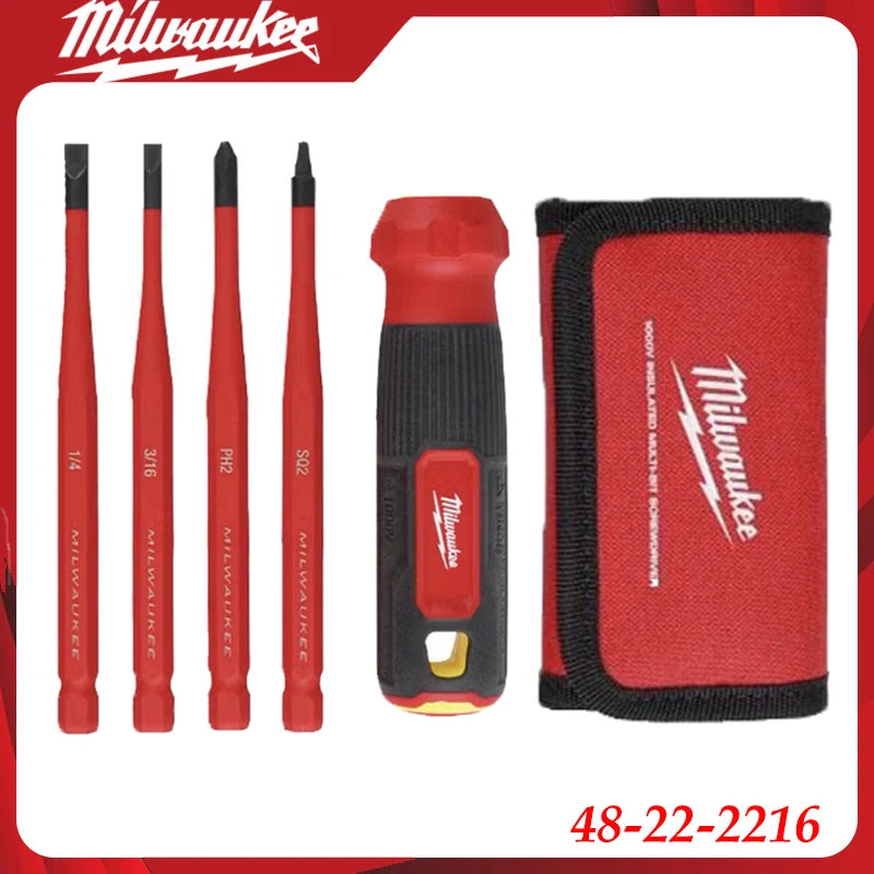 Milwaukee 48-22-2216 Insulated Screwdriver Set VDE Certified for Electrical & Live Circuit Work