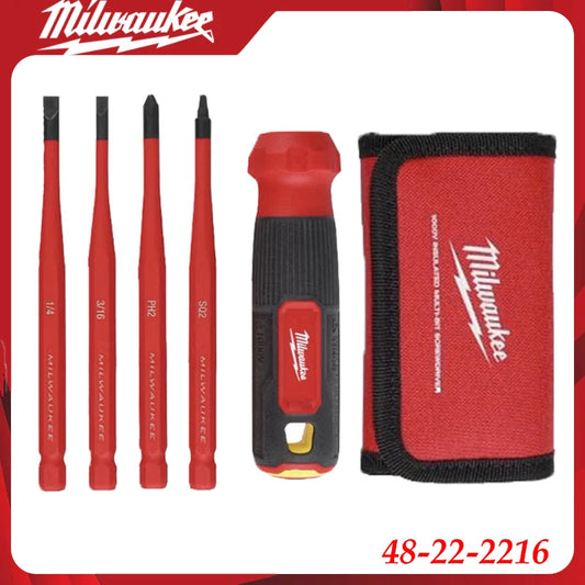 Milwaukee 48-22-2216 Insulated Screwdriver Set VDE Certified for Electrical & Live Circuit Work