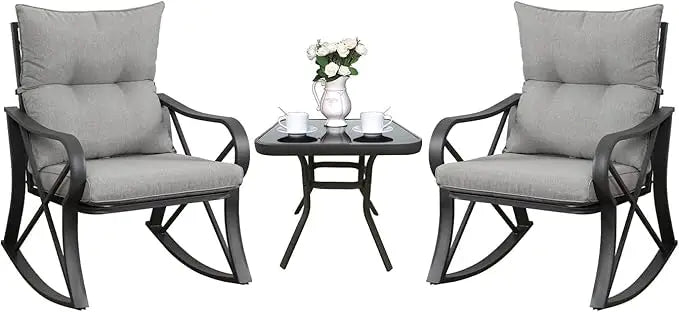 Cozy 3 Piece Bistro Set for Outdoor Relaxation